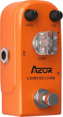 Miniatura 12 de AZOR AP-302 - Pedal de efecto de guitarra de distorsión, 3 modos, natural, apretado, clásico para guitarra eléctrica, True Bypass 3 perillas