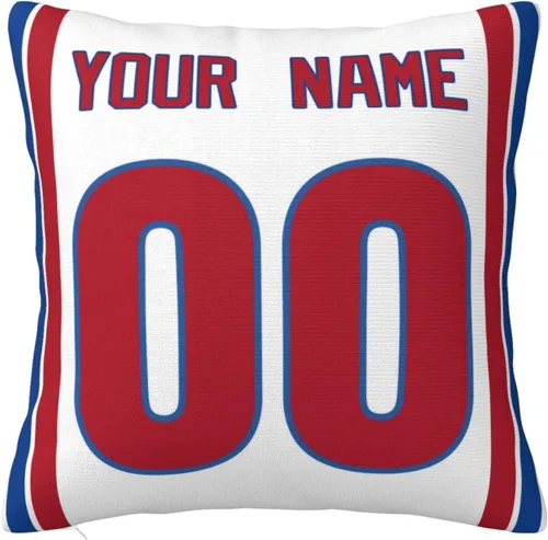 Miniatura 21 de Fundas de almohada personalizadas decorativas con nombre y número, fundas de almohada cuadradas para sofá, dormitorio, silla de automóvil