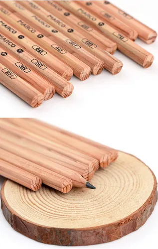 Miniatura 8 de YYMIYU Dibujo Pintura Lápiz de Madera Lápiz de Boceto 12 Lápices por Caja (2B)