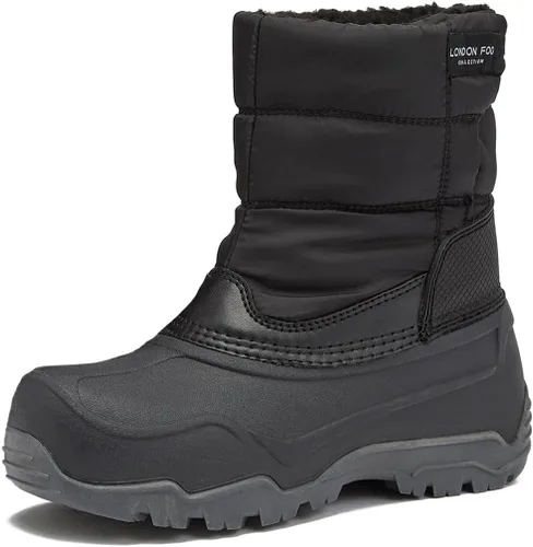 London Fog Jett Botas de nieve para niños, botas de nieve de invierno aisladas para niños y niñas, tallas de 11 a 5