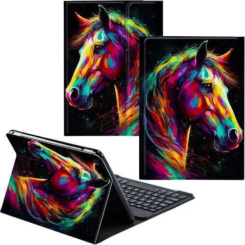Miniatura 85 de Para Samsung Galaxy Tab S6 Lite Funda 2022/2020 Teclado Inalámbrico Desmontable Y Cubierta De Soporte De Cuero PU Funda Protectora Para Samsung