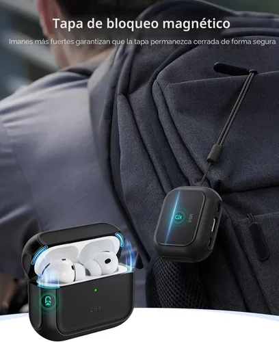 Miniatura 4 de ESR Funda para AirPods Pro 3, compatible con AirPods Pro de 3ª generación (2025), compatible con MagSafe, cubierta de protección completa contra