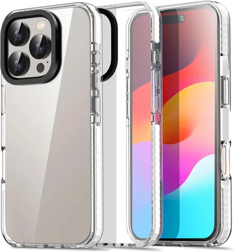 Miniatura 39 de AICase Funda protectora para iPhone 16 compatible con iPhone 16, delgada, ligera, transparente [no amarillenta] Diseño vibrante