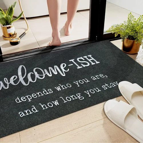 Miniatura 2 de JJUUYOU Tapete Grande para Puerta de Entrada Tapete de Bienvenida Duradero para Puerta Delantera Exterior Entrada Divertido Tapete Welcome-ish