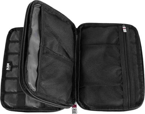 Miniatura 3 de Organizador de equipaje con doble capa para viajes BUBM, para llevar dispositivos y accesorios electrónicos., Negro, 2 capas M