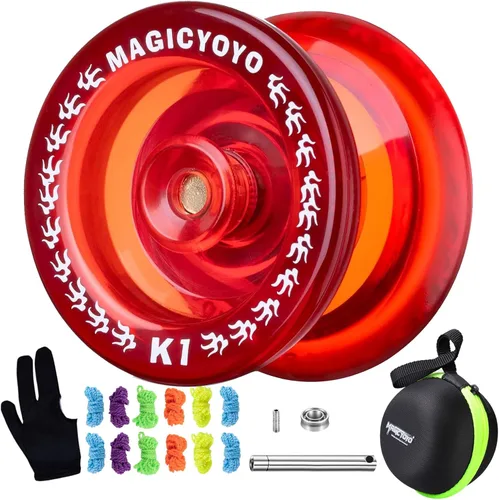 Miniatura 8 de Magicyoyo - YoYo K1-Plus con bolsa Yoyo + 3 cuerdas y guante Yo-Yo de regalo, K1 Responsive nueva versión, Azul