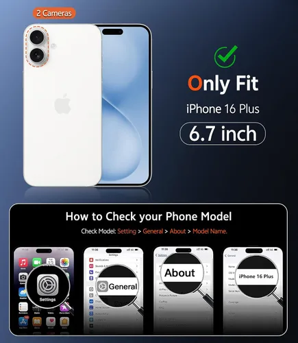 Miniatura 1411 de FNTCASE Funda para iPhone 13 Pro-Max: Fundas magnéticas transparentes compatibles con Magsafe Slim anti amarillamiento protección contra caídas