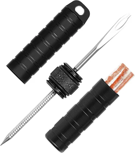 Miniatura 13 de BWSHLF Kit de reparación de neumáticos de bicicleta sin cámara para bicicletas de montaña y bicicletas de carretera, kit de tapones de neumáticos