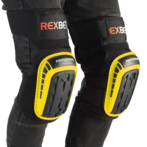 Miniatura 7 de REXBETI - Rodilleras para trabajo, rodilleras de gel de construcción, resistentes, cómodas y antideslizantes, para limpiar el suelo y el jardín