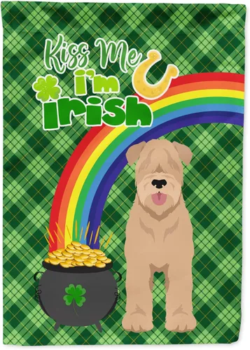 Miniatura 51 de Caroline's Treasures WDK4731GF - Bandera decorativa para jardín del día de San Patricio, color negro y tostado, Airedale Terrier, para jardín