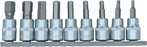 Miniatura 5 de AF Allen/Alan/Allan/Juego de llaves hexagonales/Bit Set 3/8" Imprimir TE077
