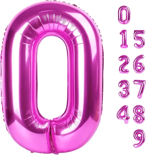 Miniatura 71 de Globos de números de 5 globos de 40 pulgadas, decoraciones de cumpleaños azules para niños y niñas, globos de números azul marino grandes