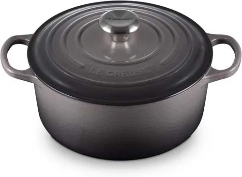 Miniatura 15 de Le Creuset Horno holandés redondo de hierro fundido esmaltado, 4.5 cuartos de galón, Marsella Marseille