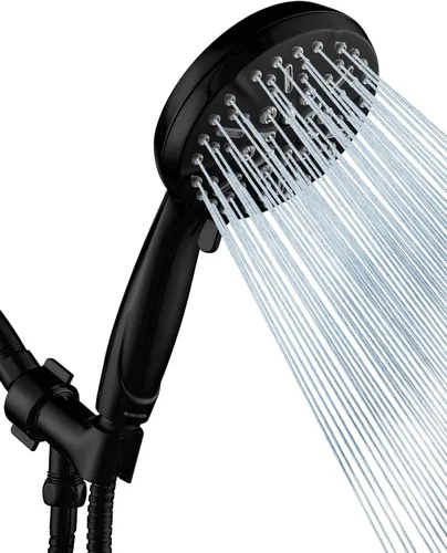 Miniatura 13 de Cabezal de ducha de alta presión ORB con mano - Cabezal de ducha de lluvia multifuncional de alto flujo con manguera extra de 60" de largo y soporte