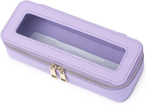 Miniatura 26 de Pinkmik Pequeña bolsa de maquillaje, mini estuche transparente para maquillaje y neceser con cremallera, organizador de bolsos para mujer