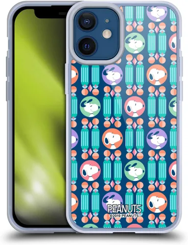 Miniatura 140 de Head Case Designs Snoopy Deco Dreams - Funda de gel suave con licencia oficial de Peanuts Blue Pattern compatible con Apple iPhone 7 Plus/iPhone 8