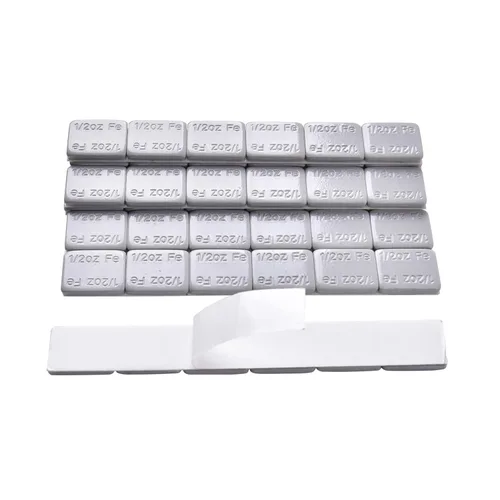 A A IN Pesas adhesivas de 1/2 onzas, 0.5 onzas, color gris, para autos, camiones, SUV, motocicletas, perfil bajo, peso adhesivo para ruedas, 144