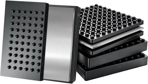 BXI Tapete resistente para equipo de ejercicio - 4 x 4 x 0.8 pulgadas, 4 unidades, antideslizante, reducción de ruido, anti vibración, tapetes para