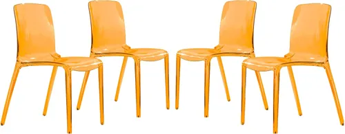Miniatura 18 de LeisureMod Silla de comedor moderna de mediados de siglo, silla de acrílico para cocina, comedor y decoración contemporánea del hogar