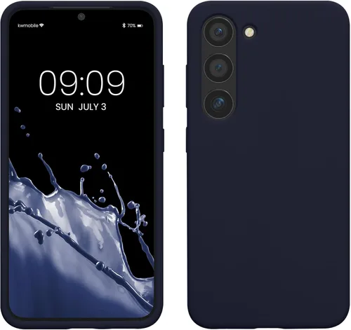 Miniatura 195 de kwmobile Funda compatible con Samsung Galaxy S22 - Funda de silicona TPU con acabado suave - Blue Reef