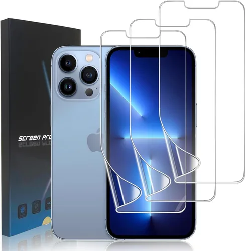 Miniatura 15 de Paquete de 3 protectores de pantalla de película de hidrogel para iPhone 16 Pro Max, protector de pantalla transparente de TPU suave para iPhone 16