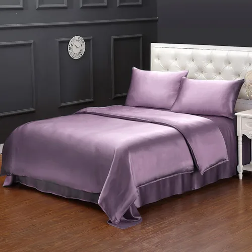 Miniatura 12 de LILYSILK Funda de edredón de seda negra para cama individual, fundas de edredón de seda de 19 momme