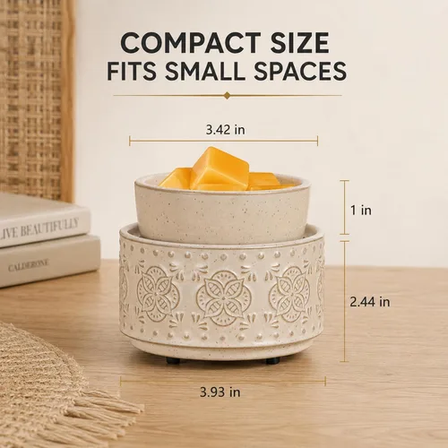 Miniatura 6 de mocosa Calentador de Cera de Cerámica Derretidor de Cera para Cera Perfumada 3-en-1 Calentador de Velas Eléctrico Fragancia para el Hogar Quemador