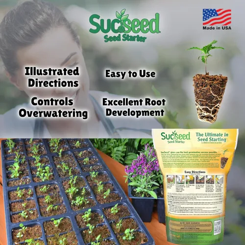 Miniatura 3 de Mosser Lee ML0003 SucSeed® Premium Seed Starter 244 pulgadas cúbicas (4L) Paquete de 1