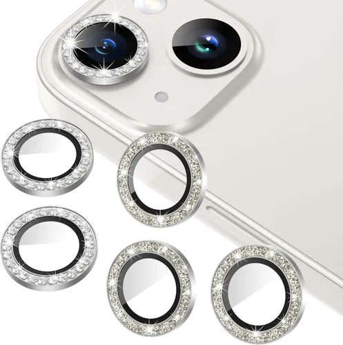 Miniatura 31 de AGVEE Paquete de 6 protectores de lente de cámara para iPhone 14 Pro de 6.1 pulgadas/14 Pro Max de 6.7 pulgadas, con diamantes brillantes y anillo