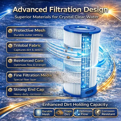 Miniatura 4 de CLARIFY Cartucho de filtro para bañera de hidromasaje de instalación directa, reemplace C-4326, PRB25-IN, FC-2375, FC-2370, 3005845, 17-2327