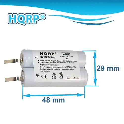 Miniatura 4 de HQRP Batería compatible con Philips Norelco 5887XL 605RX 650TX 665RX 6701X 6705X HQ6763 HQ6762 HQ6761 HQ6760 Razor/Shaver plus Screwdriver