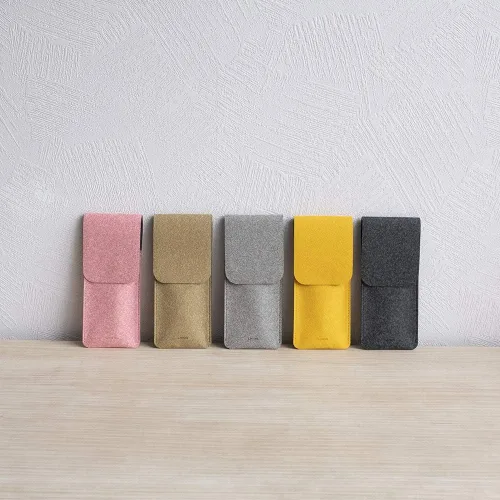 Miniatura 8 de LHiDS Estuche de cuero para lápices, bolsa para tres fuentes, bolígrafos y bolígrafos rollerball, estuche para lápices pequeño, organizador