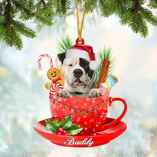 Miniatura 71 de Alaskan Malamute - Adorno acrílico personalizado para perro en taza, adorno de Navidad personalizado para perro 2023, decoración de árbol