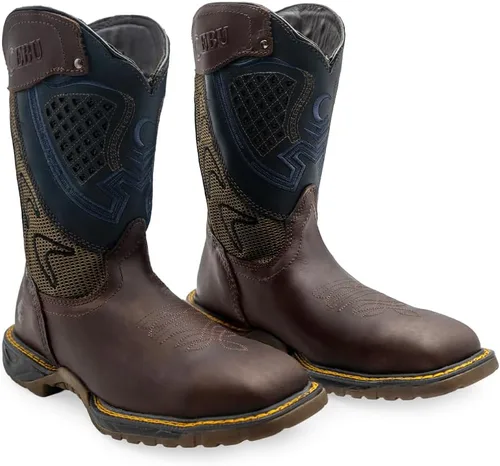 Miniatura 11 de CEBU Botas vaqueras Thunder Western para hombre - Punta cuadrada