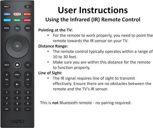 Miniatura 3 de VIZIO SmartCast - Control remoto universal – Reemplazo remoto inteligente para todos los televisores VIZIO – Control remoto infrarrojo requiere 2