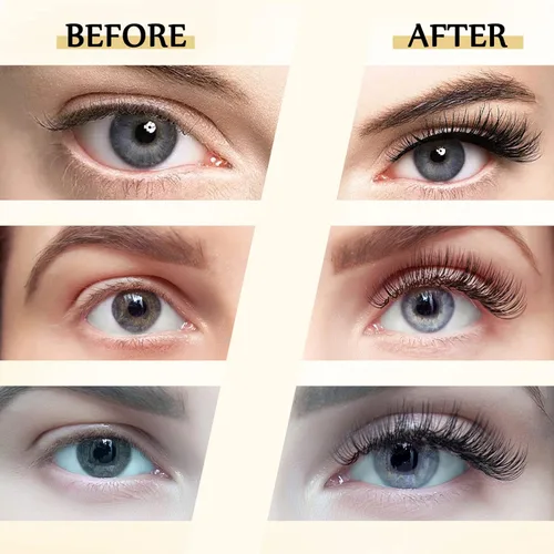 Miniatura 6 de Pestañas magnéticas, pestañas magnéticas de aspecto natural, 10 pares de pestañas reutilizables, 4 tubos de delineador de ojos con pinzas