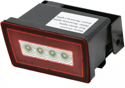 F1 estilo parachoques trasero inferior LED antiniebla, luz antiniebla, lámpara de marcha atrás compatible con Subaru WRX STI XV Impreza 2011+ (lente