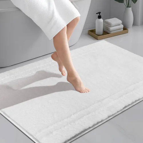 Miniatura 37 de PURRUGS Alfombra de baño antideslizante, lavable a máquina, 20 x 24 pulgadas, en forma de U, súper absorbente y de secado rápido, tapete de baño