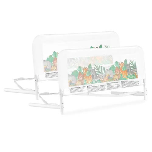 Miniatura 11 de Dream On Me Paquete doble ajustable del carril de cama de la seguridad ligera de la malla con la tela de malla respirable en rosa