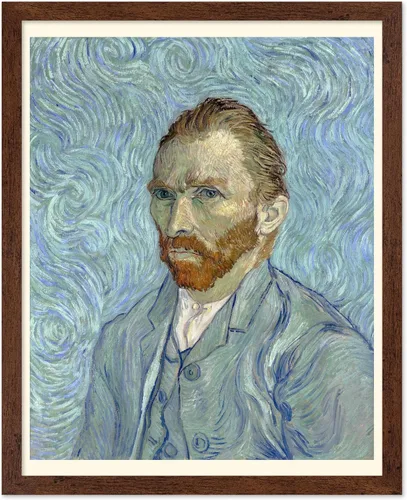 Miniatura 49 de Poster Master Póster clásico de Van Gogh, impresión impresionista vintage, regalo para artista, pintor, autorretrato, sombrero de paja, dibujo
