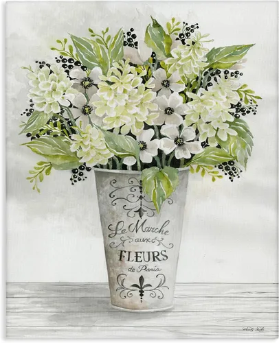 Miniatura 8 de Stupell Industries Ramo de vegetación floral francesa, arte de placa de pared, 10 x 15 pulgadas, fácil de colgar y resistente, fabricado en Estados