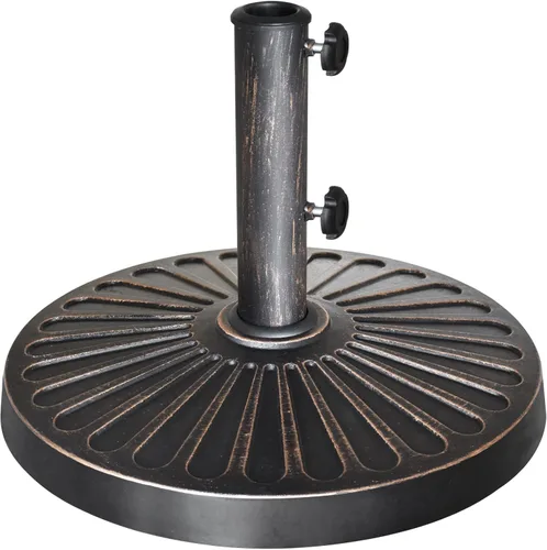 Miniatura 7 de EliteShade USA Base de Sombrilla Soporte Market Patio Exterior Resistente Portasombrillas con Patrón Radial Cóncavo, Negro