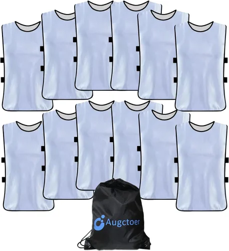 Miniatura 8 de Augctoer Pinnies Scrimmage - Chalecos para niños, jóvenes y adultos (paquete de 12)