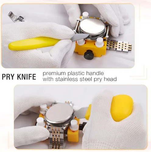 Miniatura 4 de BYNIIUR Watch Battery Replacement Tool Kit, Watch Repair Kit, Watch Back Remover Tool, Watch Tool Kit, Watch Case Back Opener, Watch Repair Tools &