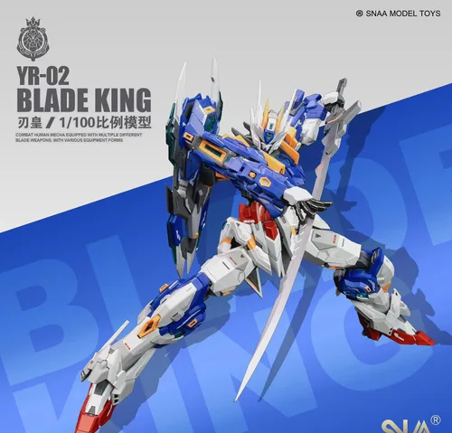 Miniatura 8 de Funtasy Planet Serie Mecha modelo ensamblado 1/100 escala 8.3 pulgadas SNAA Emperor Serie-Blade King, figuras de acción Kits de modelo Mecha Kit