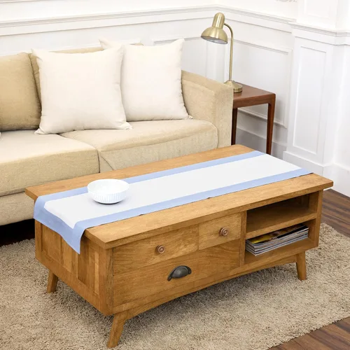 Miniatura 19 de Solino Home Camino de mesa de lino de 36 pulgadas, 100% lino puro, camino de mesa pequeño rojo y blanco, 14 x 36 pulgadas, ideal para tocador y 10