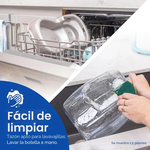 Miniatura 4 de Petmate Pet Cafe Dispensador de agua para gatos y perros, cuenco de agua extra pequeño para gatitos y cachorros, fabricado en Estados Unidos, 0.25