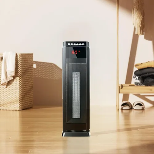 Miniatura 8 de GiveBest - Calentador ambiental para espacios grandes de 24 pulgadas, calentador de cerámica con control remoto, temporizador de 1H a 8H