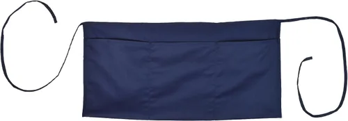 DALIX Delantales grandes de 24 pulgadas para barman dinero cocina restaurante cintura babero delantal (3 bolsillos) azul marino