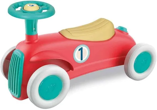 Clementoni 17308 My First Ride On Car - Entra y juega - Material 100% reciclado, fabricado en Italia, apto para 12-36 meses, multicolor